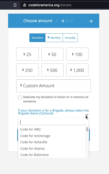 donation form image